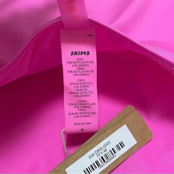 Skims SWIM TANK DRESS in TAFFY Pink size M (SW DRS 0005) LIMITED EDITION NWT - Picture 9 of 10